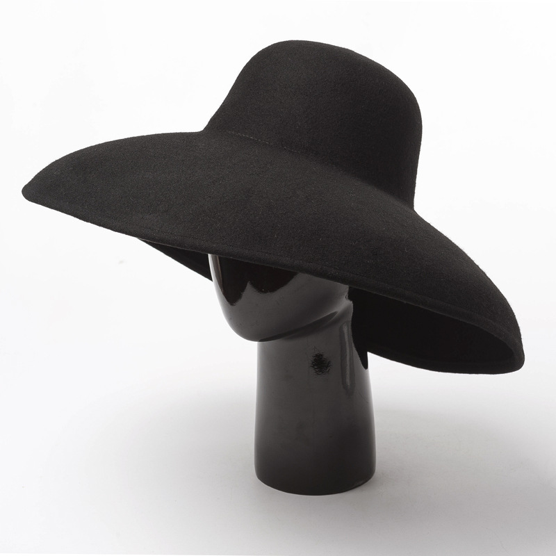 Classical Big Wide Brim Wool F - đánh giá và giá Hat Floppy Wide