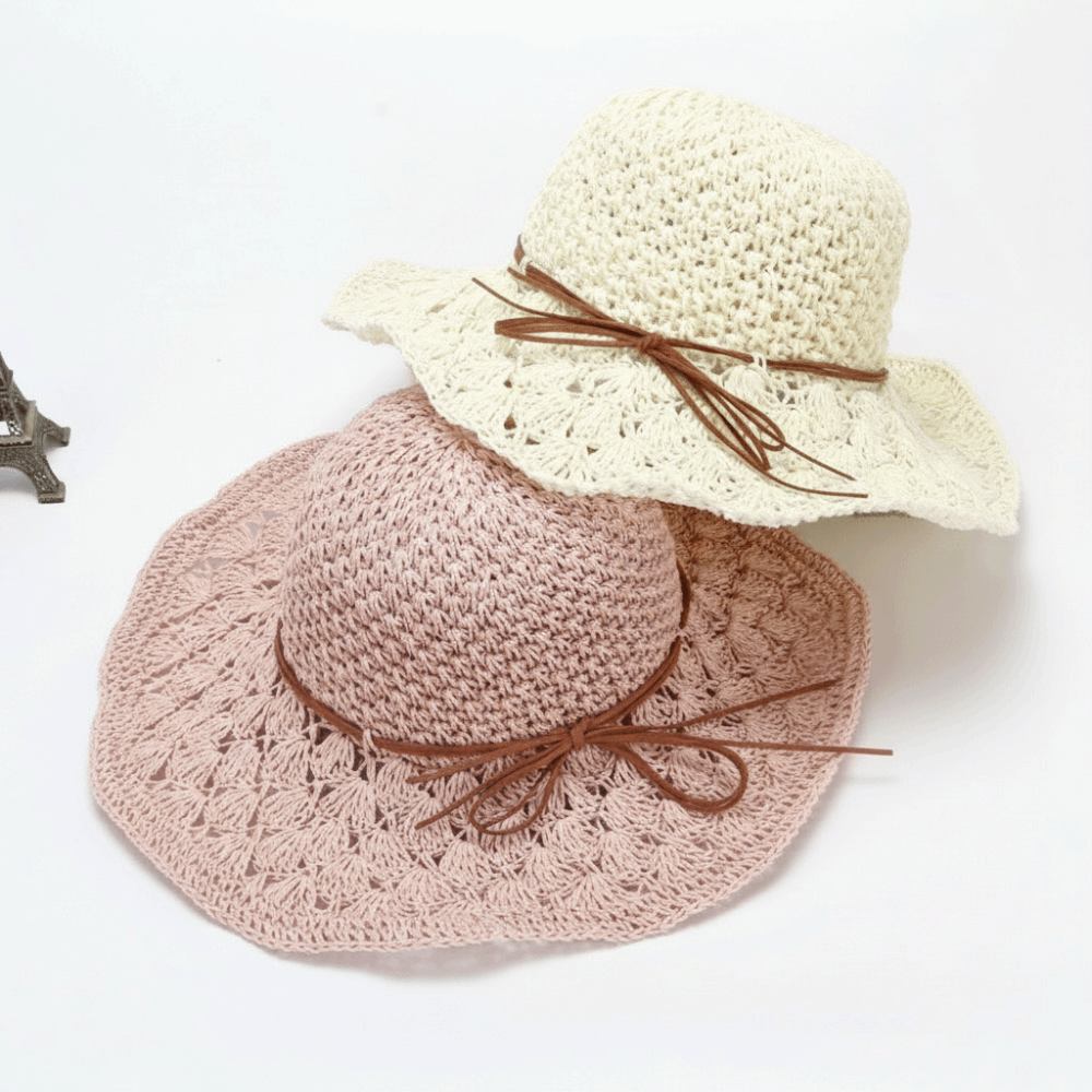 Handwoven Crochet Straw Hat Wi - đánh giá và giá Hat Floppy Wide