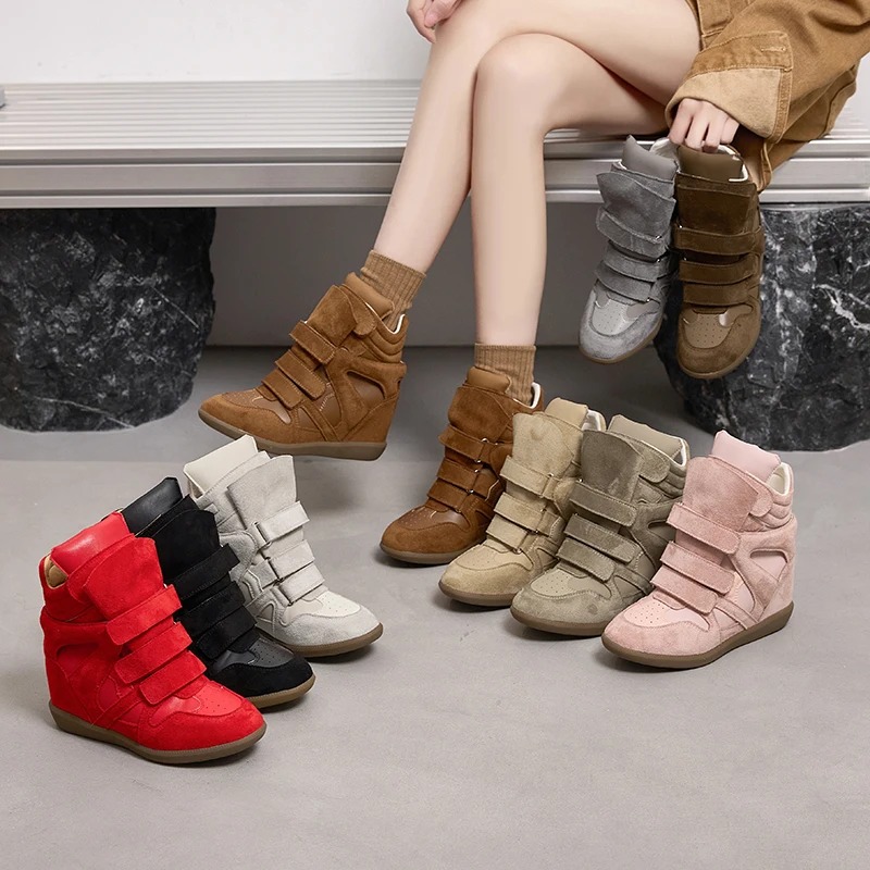 Women Ankle Boots Genuine Leat - đánh giá và giá Wedge Espadrille Women