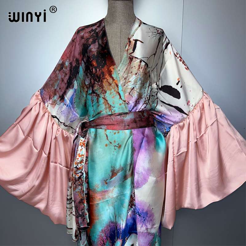 WINYI Summer Kimono party dres - đánh giá và giá Cover Up Kaftan