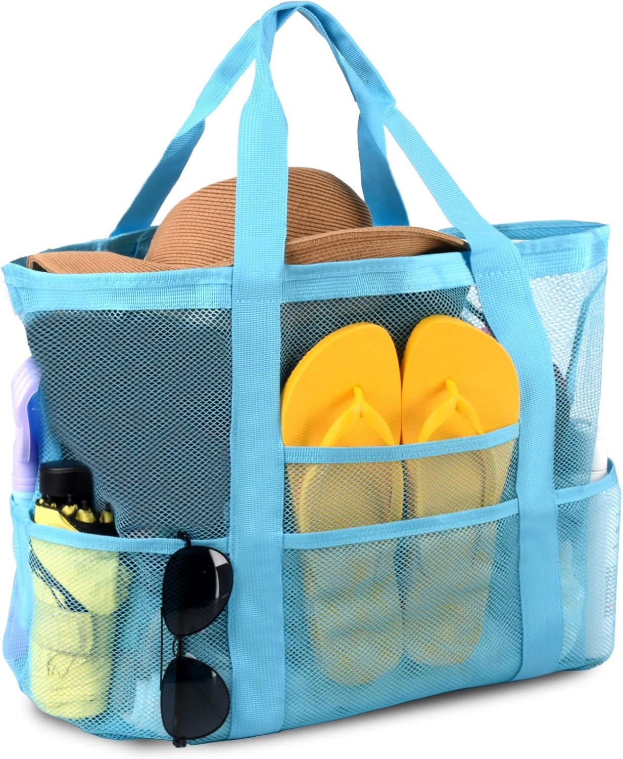 Mesh Beach Bag, Large Tote wit - đánh giá và giá Tote Bag Beach