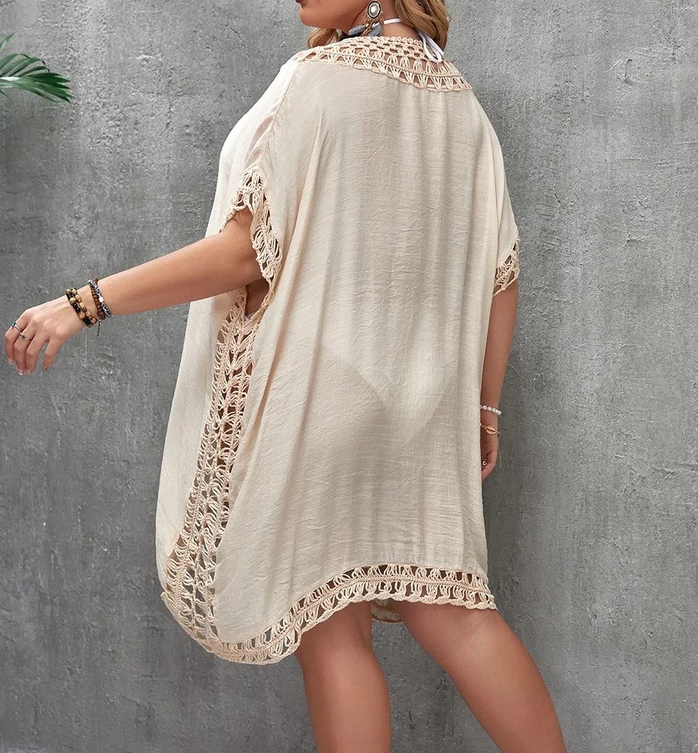 CROCHET BIKINI-Plus Size Beach - đánh giá và giá Cover Up Kaftan