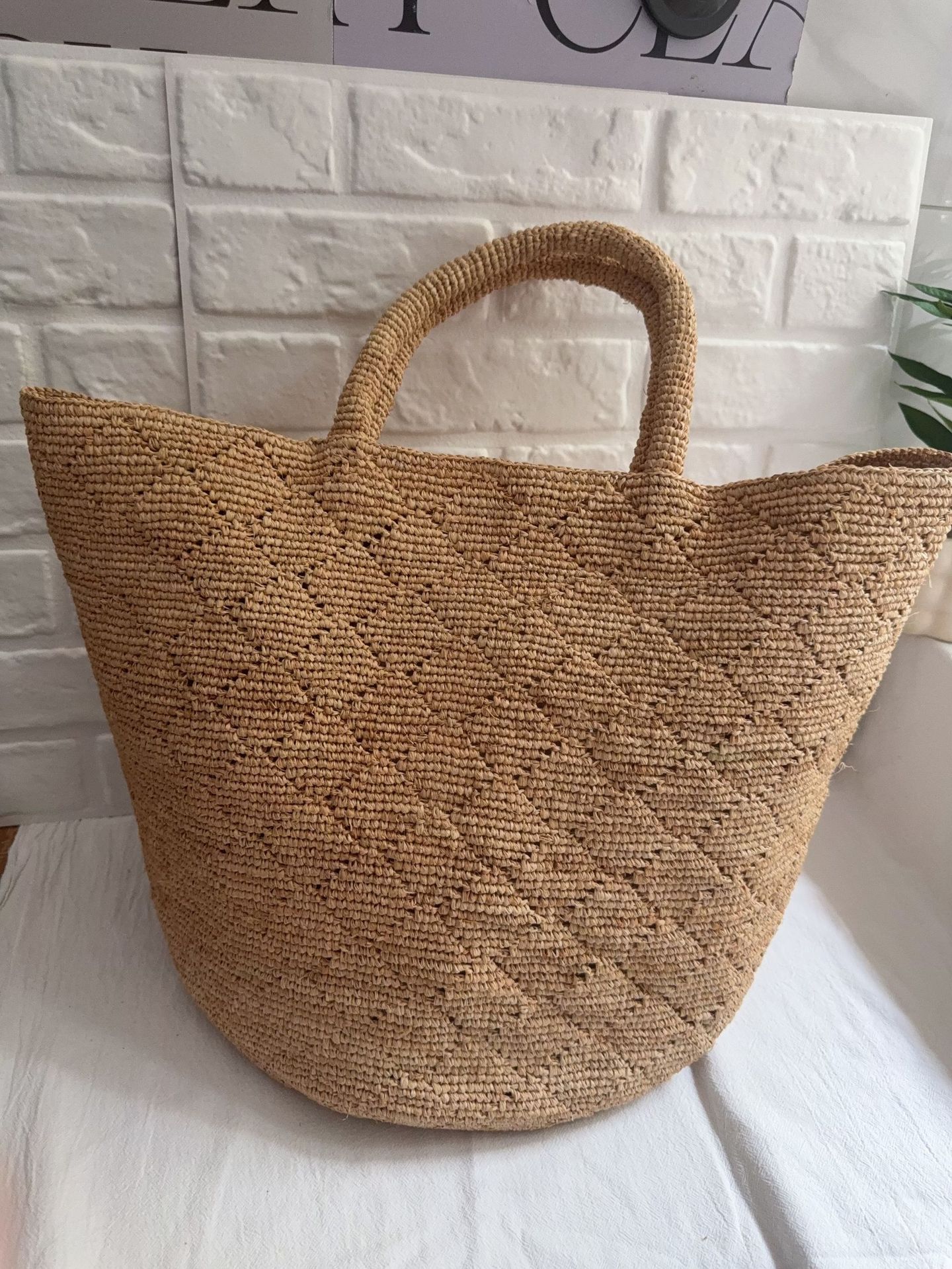 Fashion Style Ins Crochet Hand - đánh giá và giá Crochet Bag Raffia