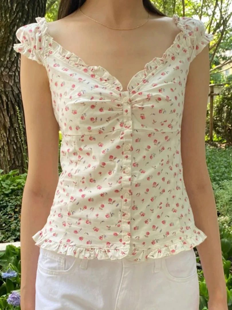 Pink Floral Blouse Skirt Set W - đánh giá và giá Midi Skirt Floral