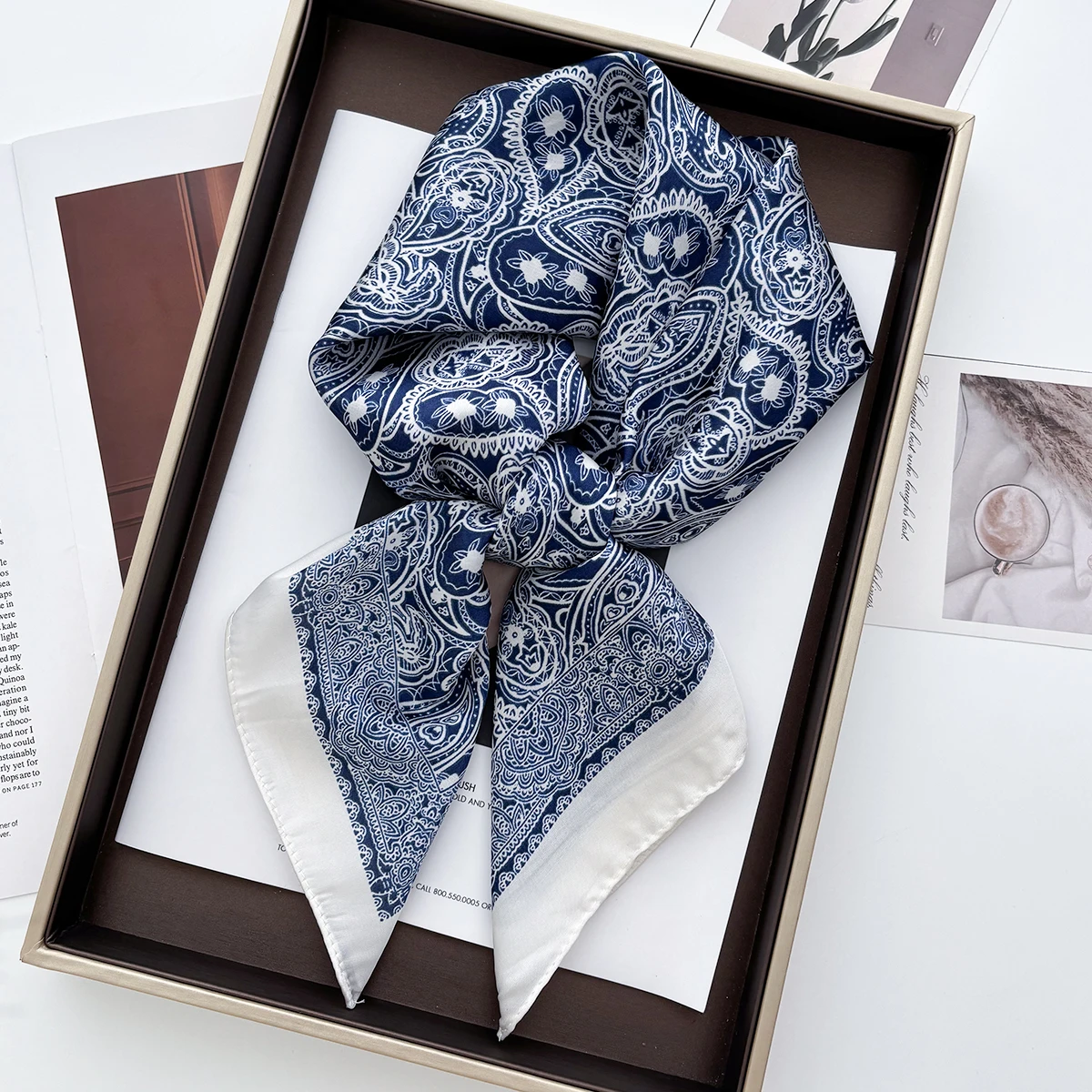 70*70cm Women Summer Luxury Fa - đánh giá và giá Headband Summer Knit