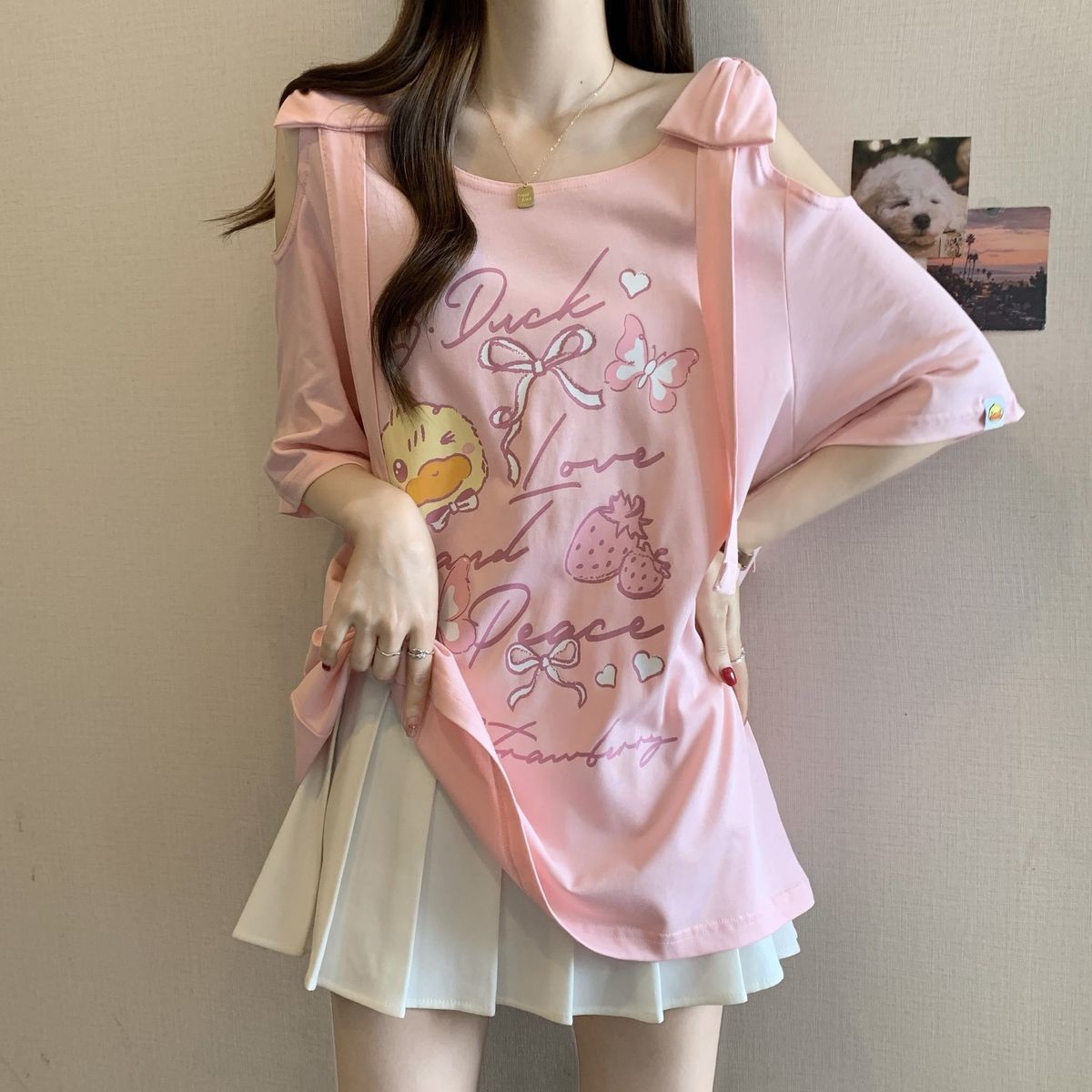 Summer Large-size Women's Clot - đánh giá và giá Blouse Off Shoulder