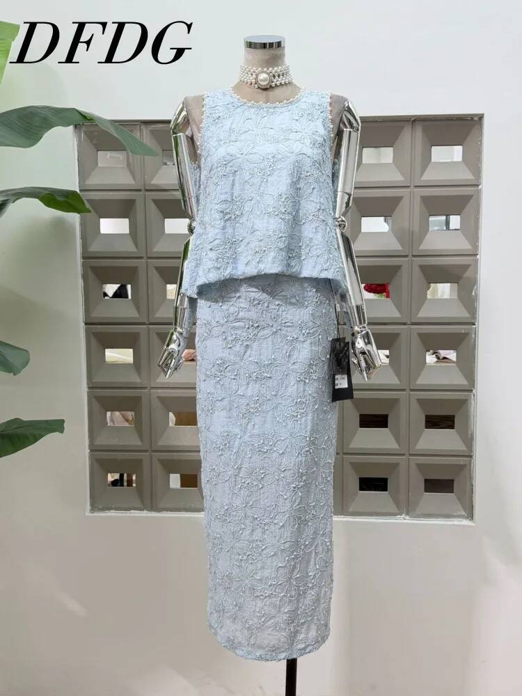 DFDG Women 2026 Spring Summer  - đánh giá và giá Midi Skirt Floral