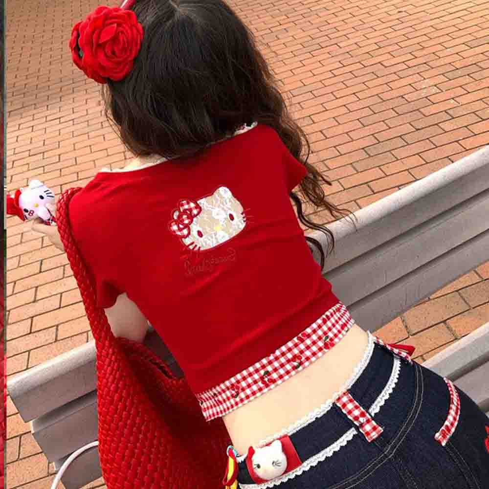 Hello Kitties Summer Women's S - đánh giá và giá Blouse Off Shoulder