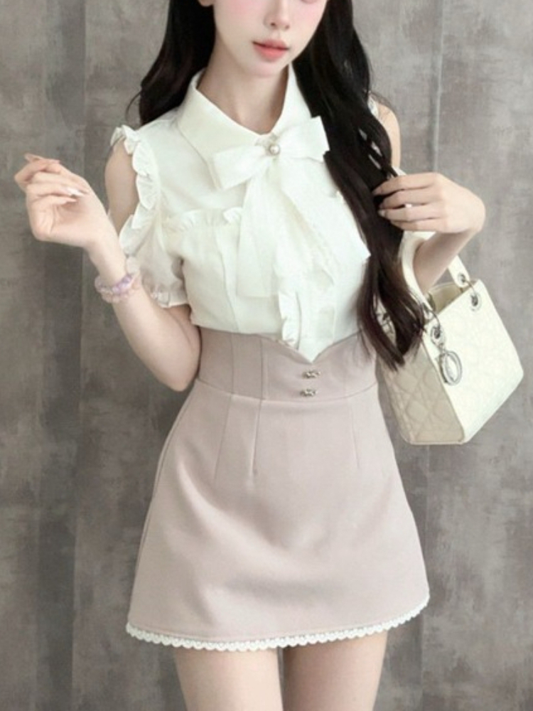 Japanese Sweet New 2 Piece Set - đánh giá và giá Blouse Off Shoulder