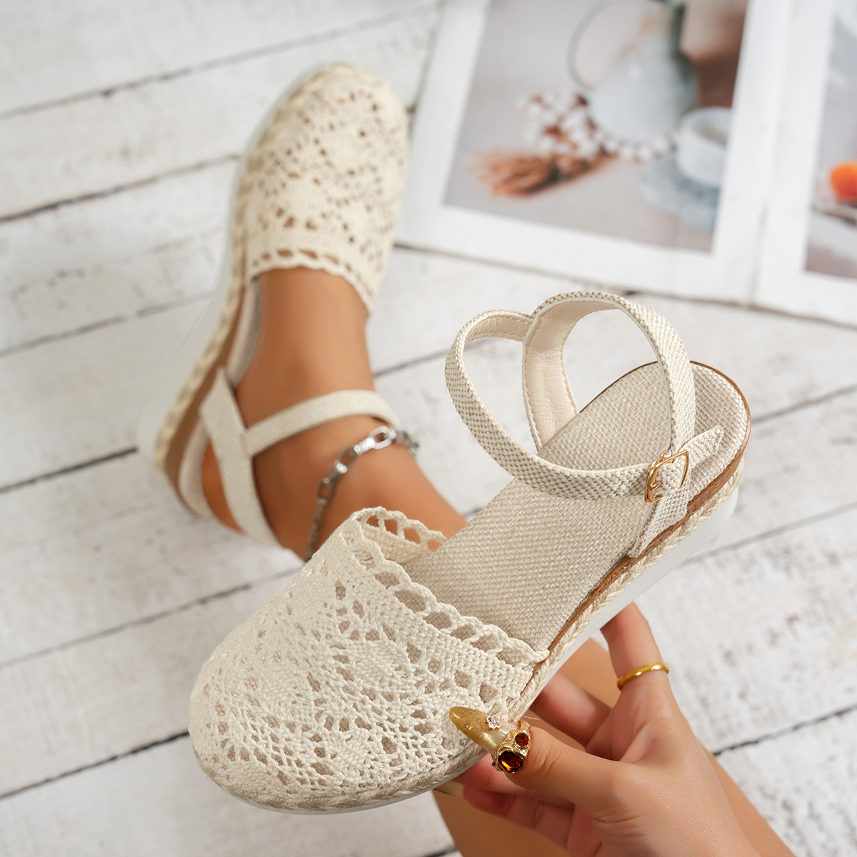 Women Wedge Sandals 2025 Summe - đánh giá và giá Wedge Espadrille Women