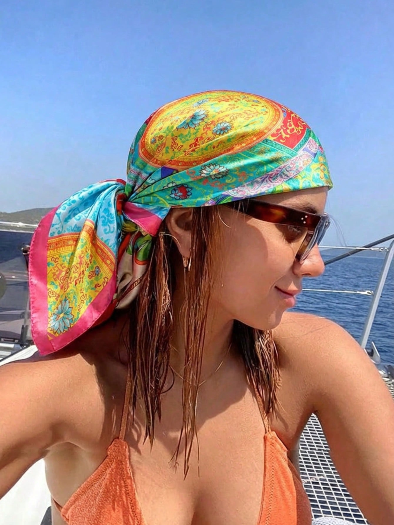 Luxury Brand Silk Satin Square - đánh giá và giá Headband Summer Knit