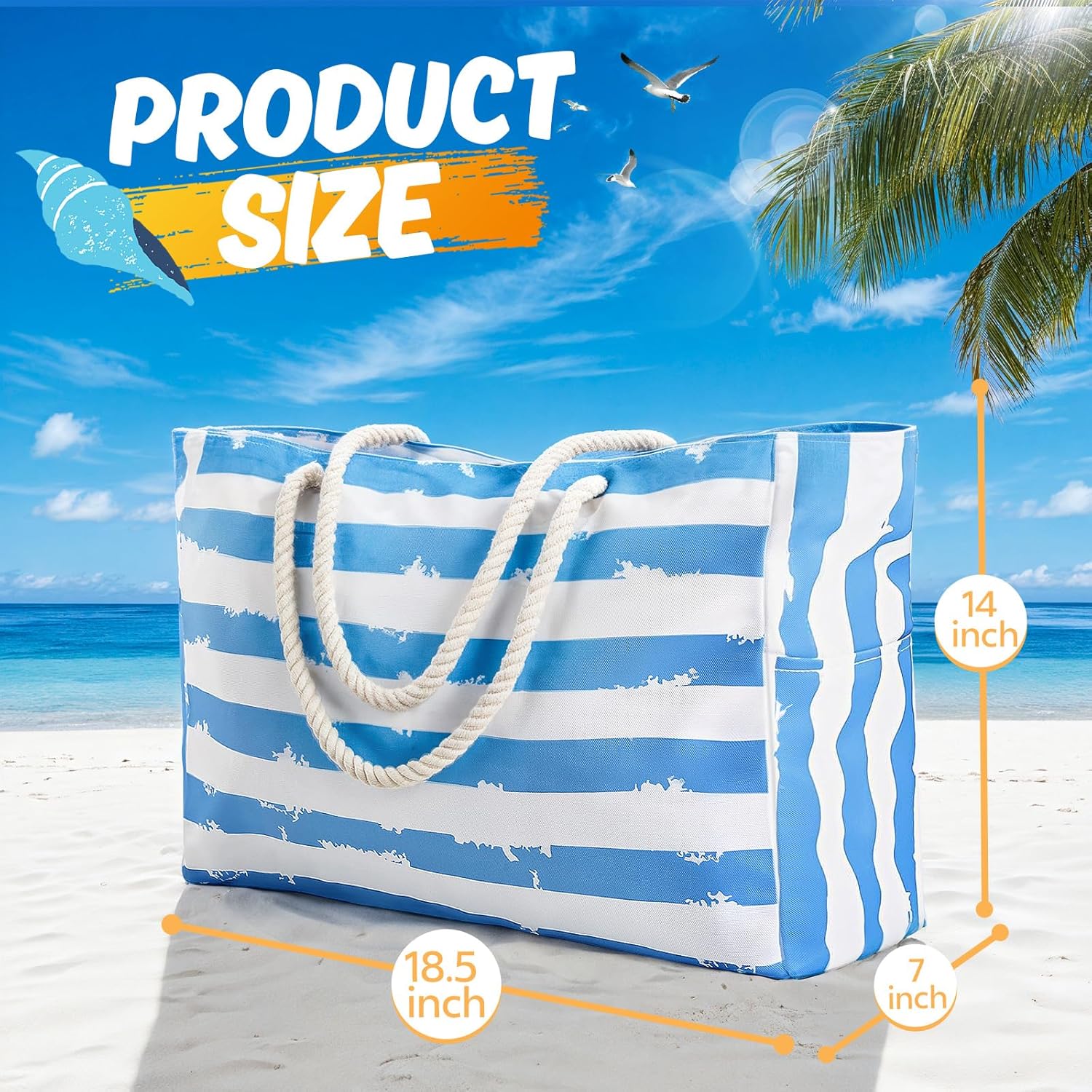 Large Beach Bag for Women & Me - đánh giá và giá Tote Bag Beach