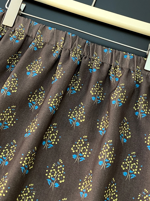 High-End Retro Floral Skirt Wo - đánh giá và giá Midi Skirt Floral