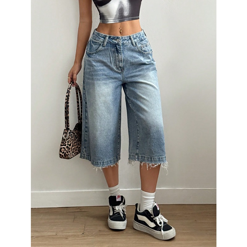 2026 Women's Fashion Frayed He - đánh giá và giá Shorts Denim Frayed