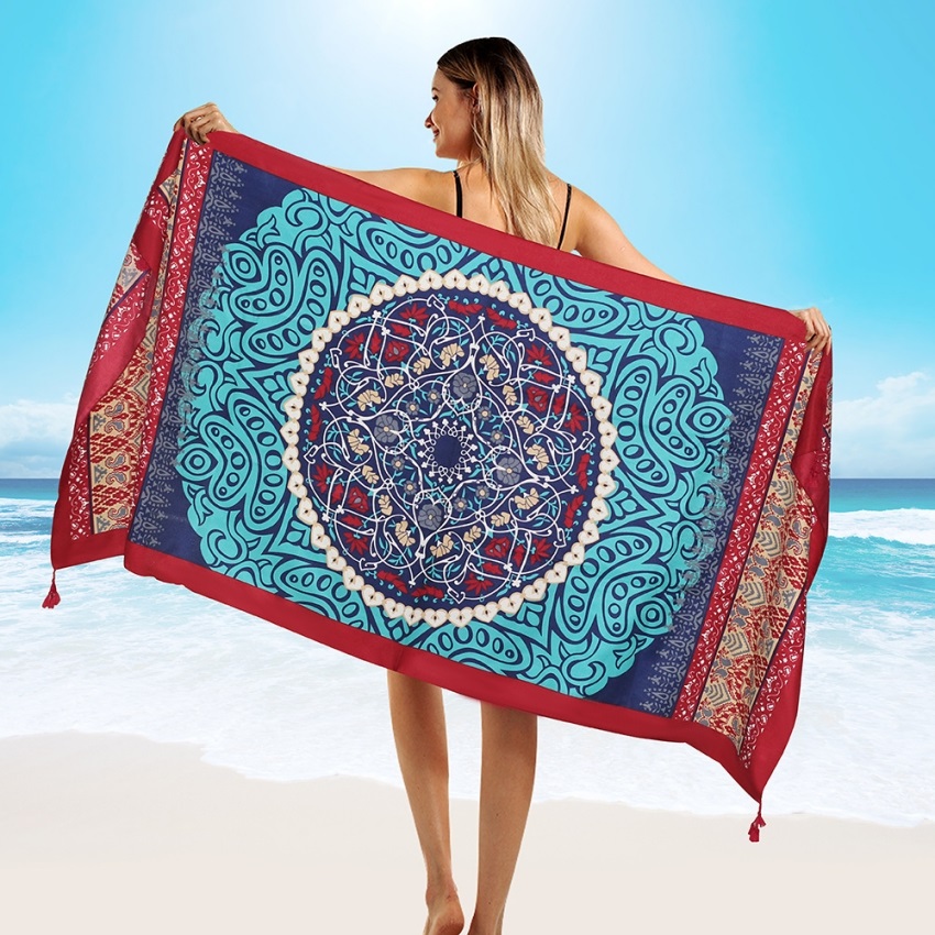 2018 New 90x180cm Twill cotton - đánh giá và giá Cover Up Kaftan
