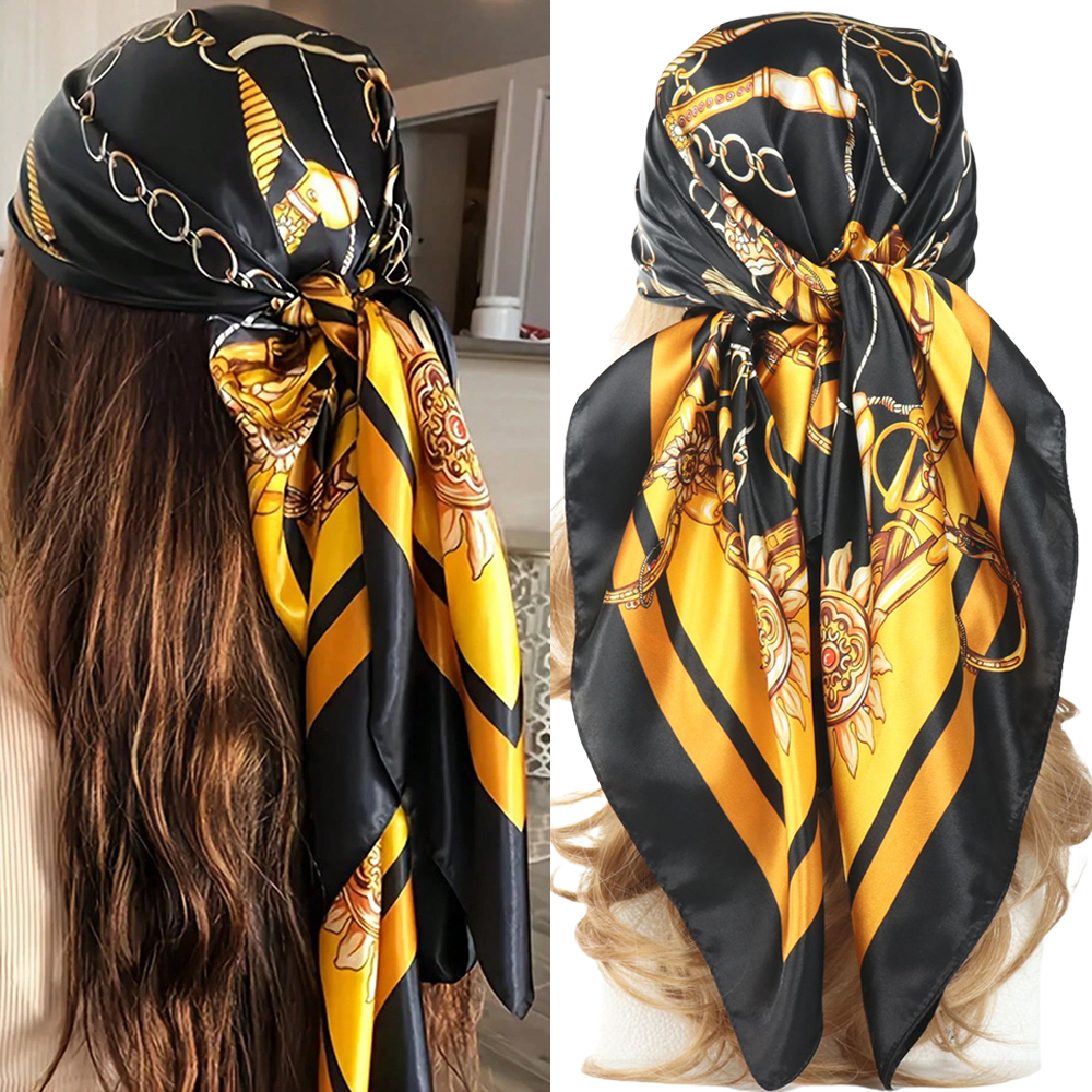 Luxury 90*90CM Vintage Chain P - đánh giá và giá Headband Summer Knit