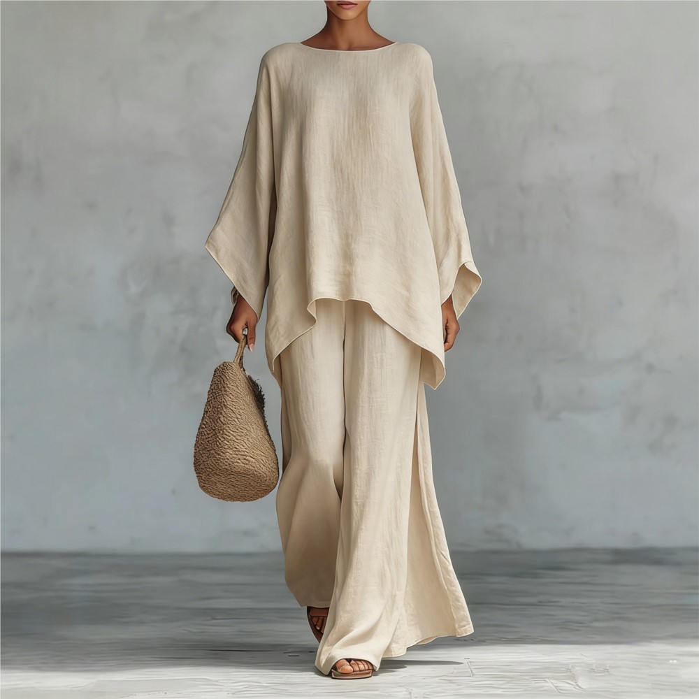 Fashion Linen Loose Long-sleev - đánh giá và giá Linen Pant Wide