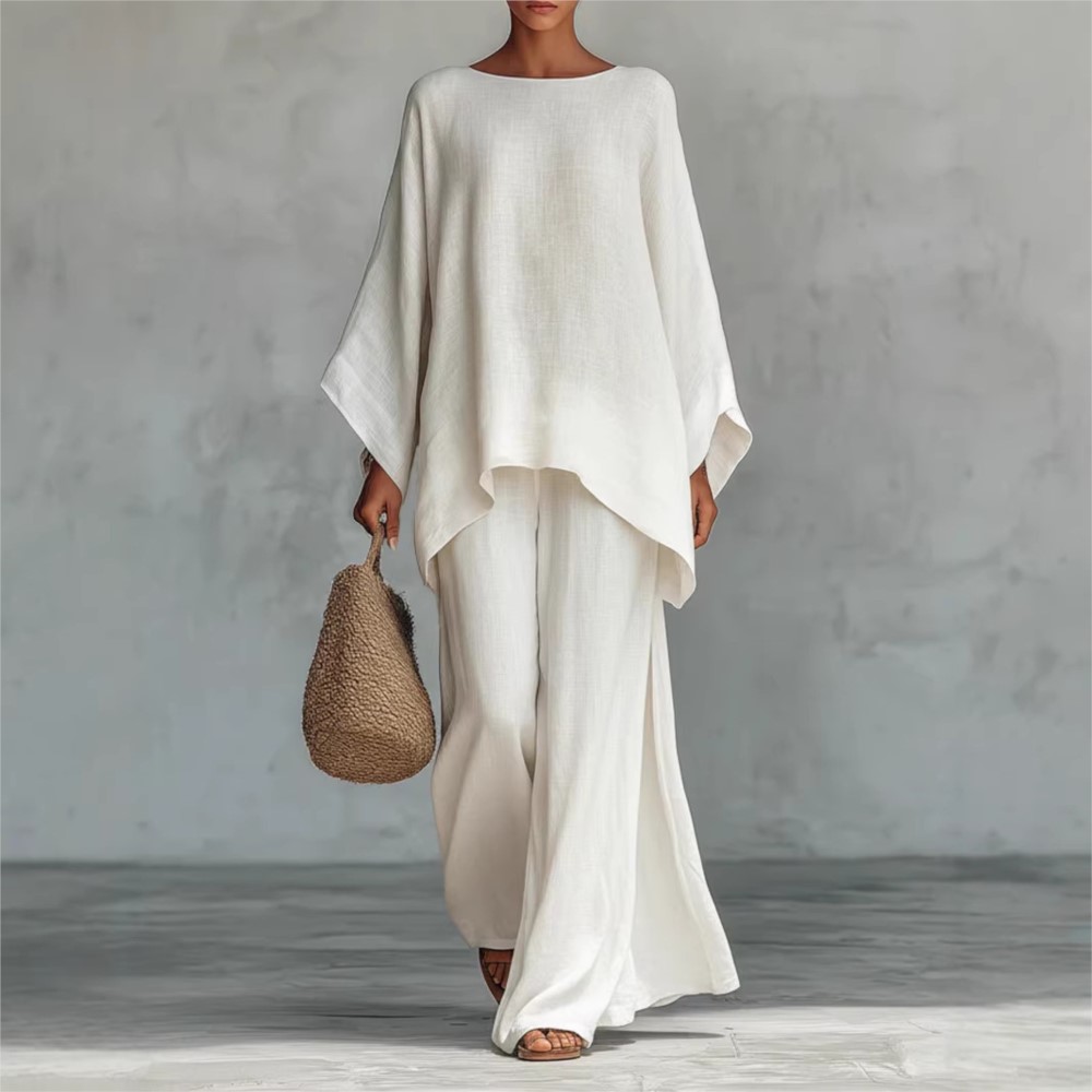 Fashion Linen Loose Long-sleev - đánh giá và giá Linen Pant Wide