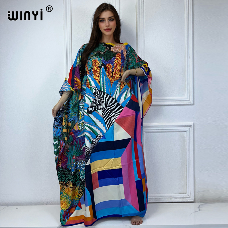 WINYI new high quality Print k - đánh giá và giá Cover Up Kaftan
