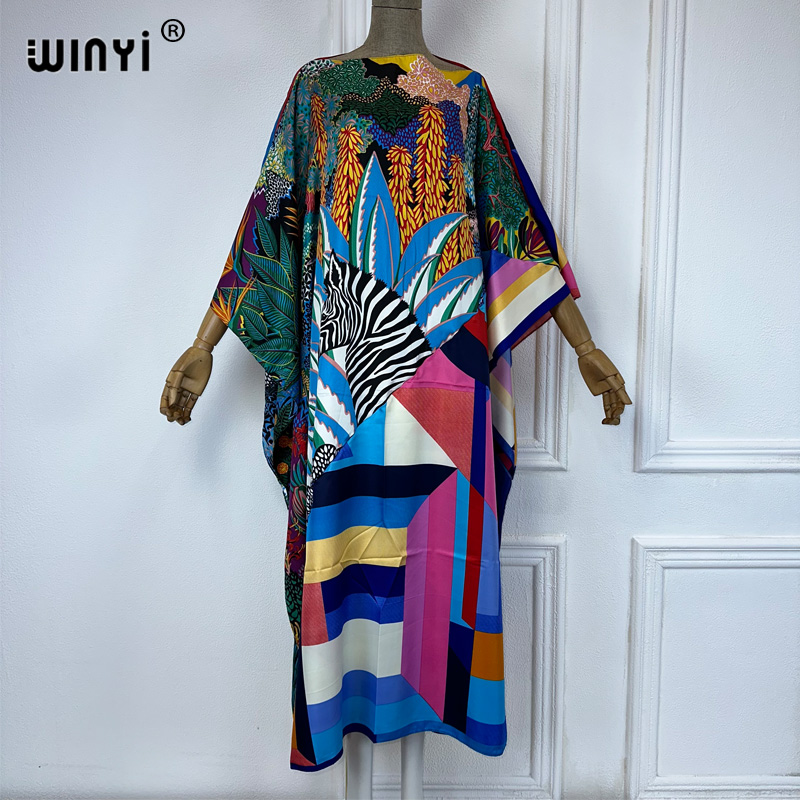 WINYI new high quality Print k - đánh giá và giá Cover Up Kaftan