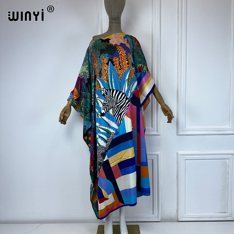 WINYI new high quality Print k - đánh giá và giá Cover Up Kaftan