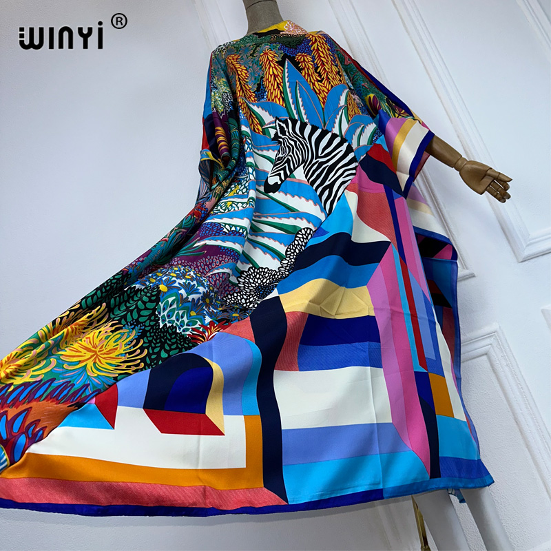WINYI new high quality Print k - đánh giá và giá Cover Up Kaftan
