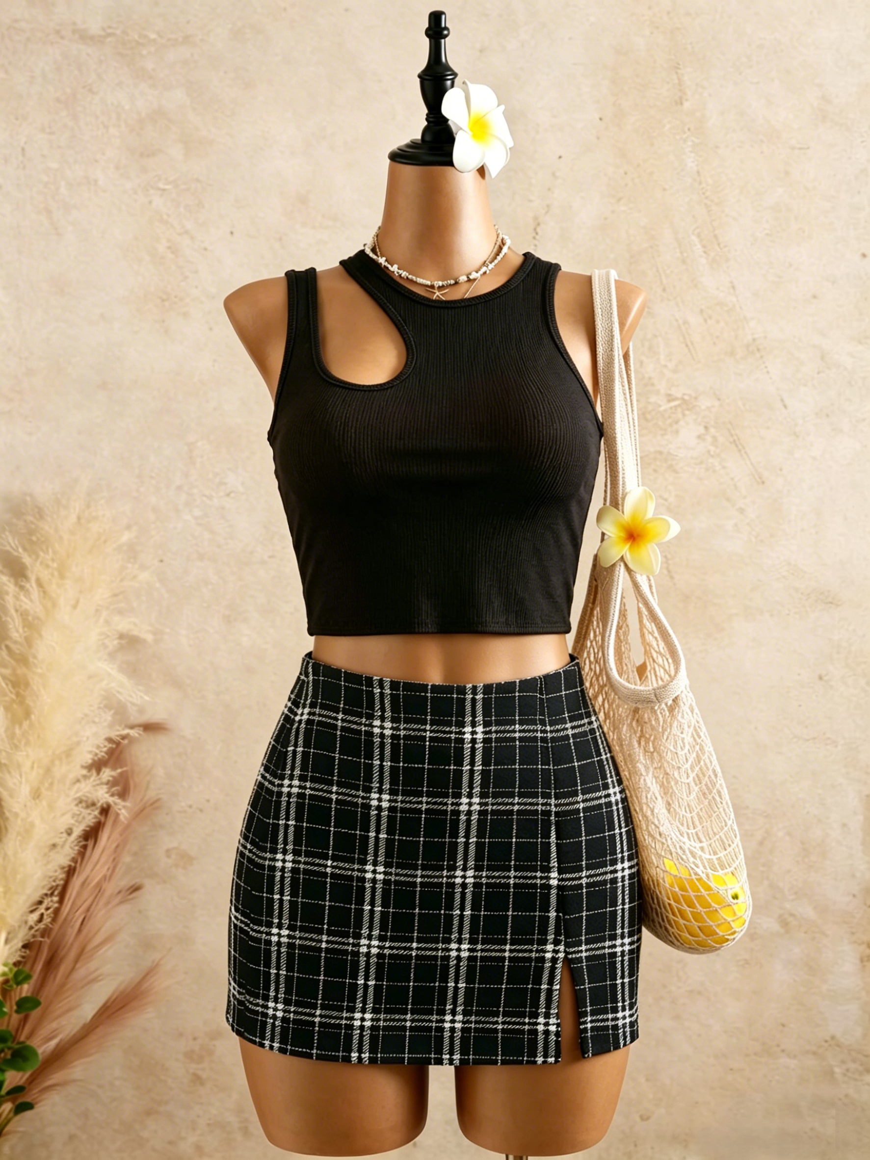 2 Piece Outfits Women Cutout R - đánh giá và giá Crop Top Crochet