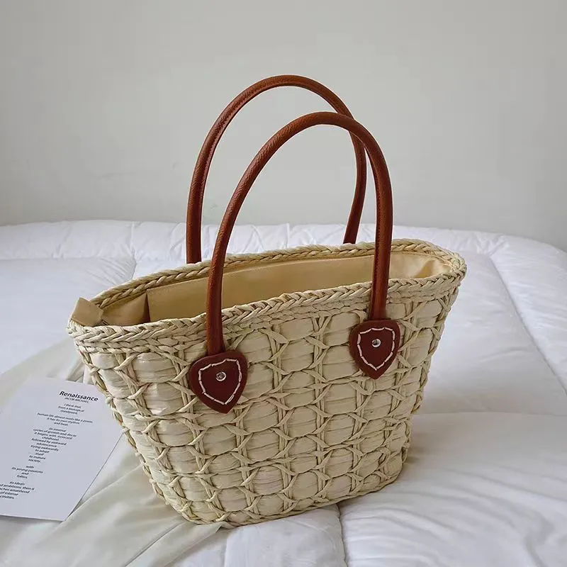Retro European American woven  - đánh giá và giá Tote Bag Beach