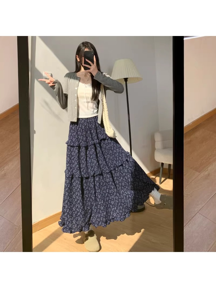 Floral A-Line Midi Skirt Women - đánh giá và giá Midi Skirt Floral