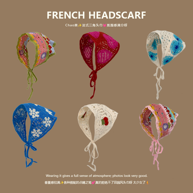 Knit Triangle Headband French  - đánh giá và giá Headband Summer Knit