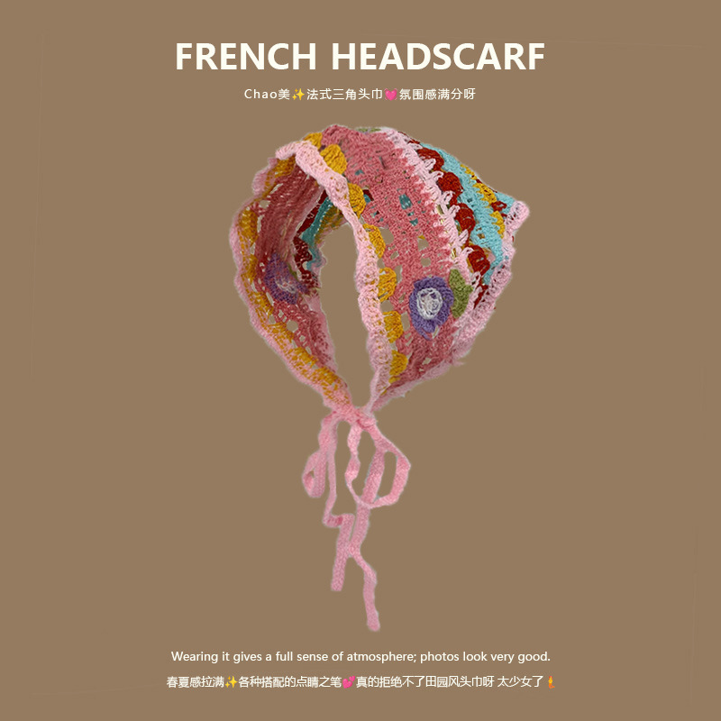 Knit Triangle Headband French  - đánh giá và giá Headband Summer Knit
