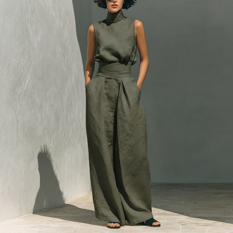 Vintage Solid Cotton Linen Sui - đánh giá và giá Linen Pant Wide
