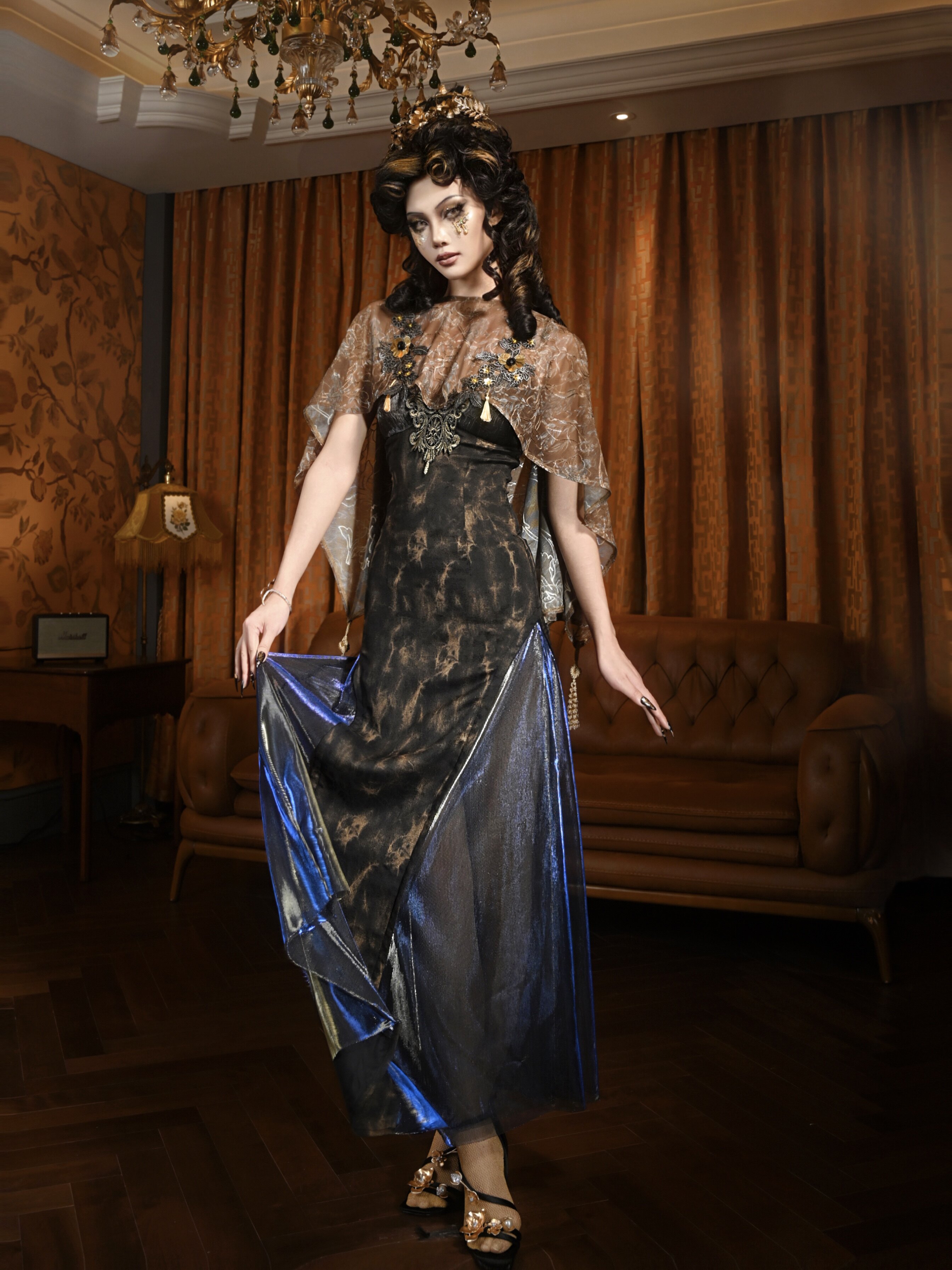 Brown Floral Sheer Kimono Cove - đánh giá và giá Kimono Sheer Floral